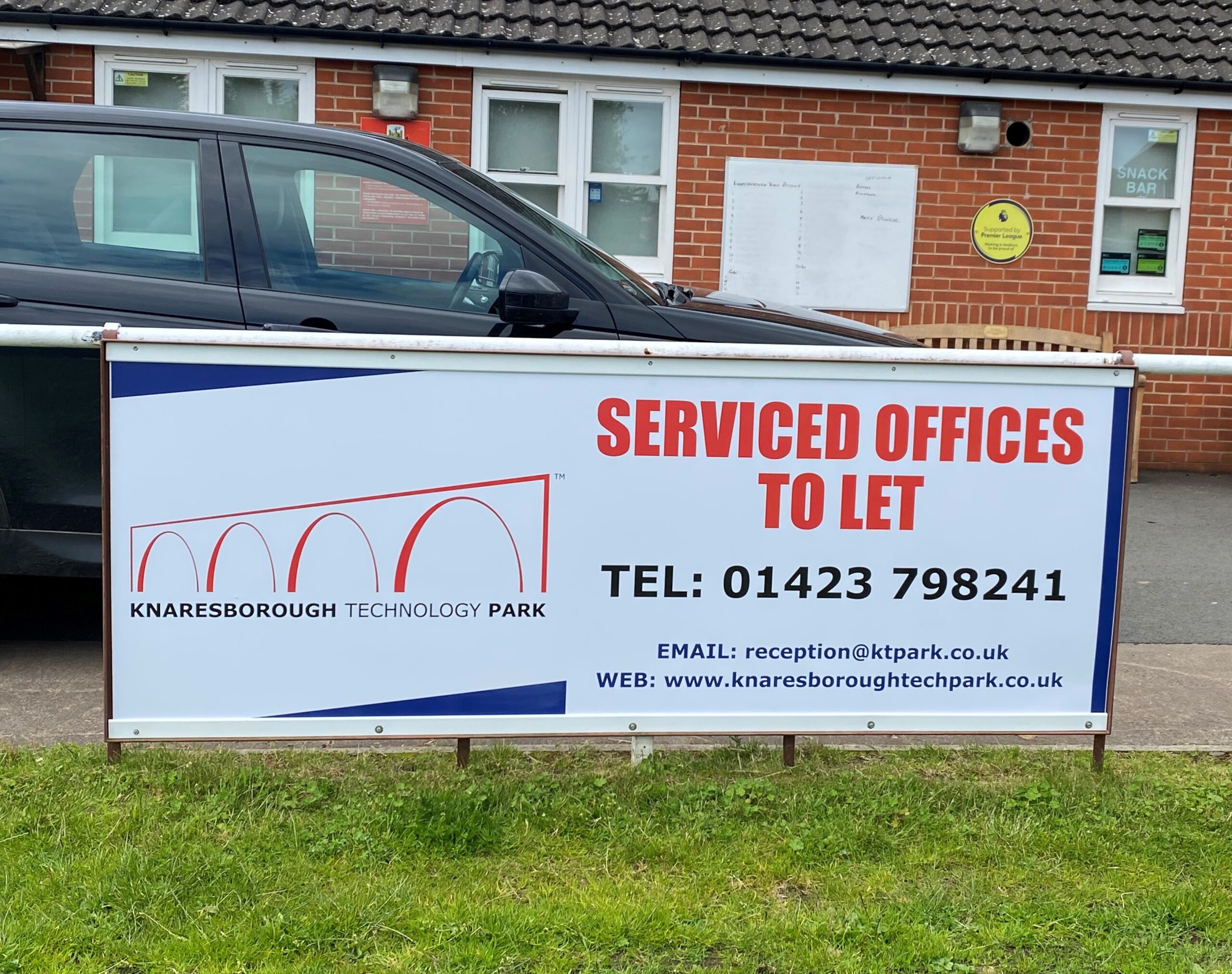 Knaresborough Technology Park enters the community spirit by being on the pitch!